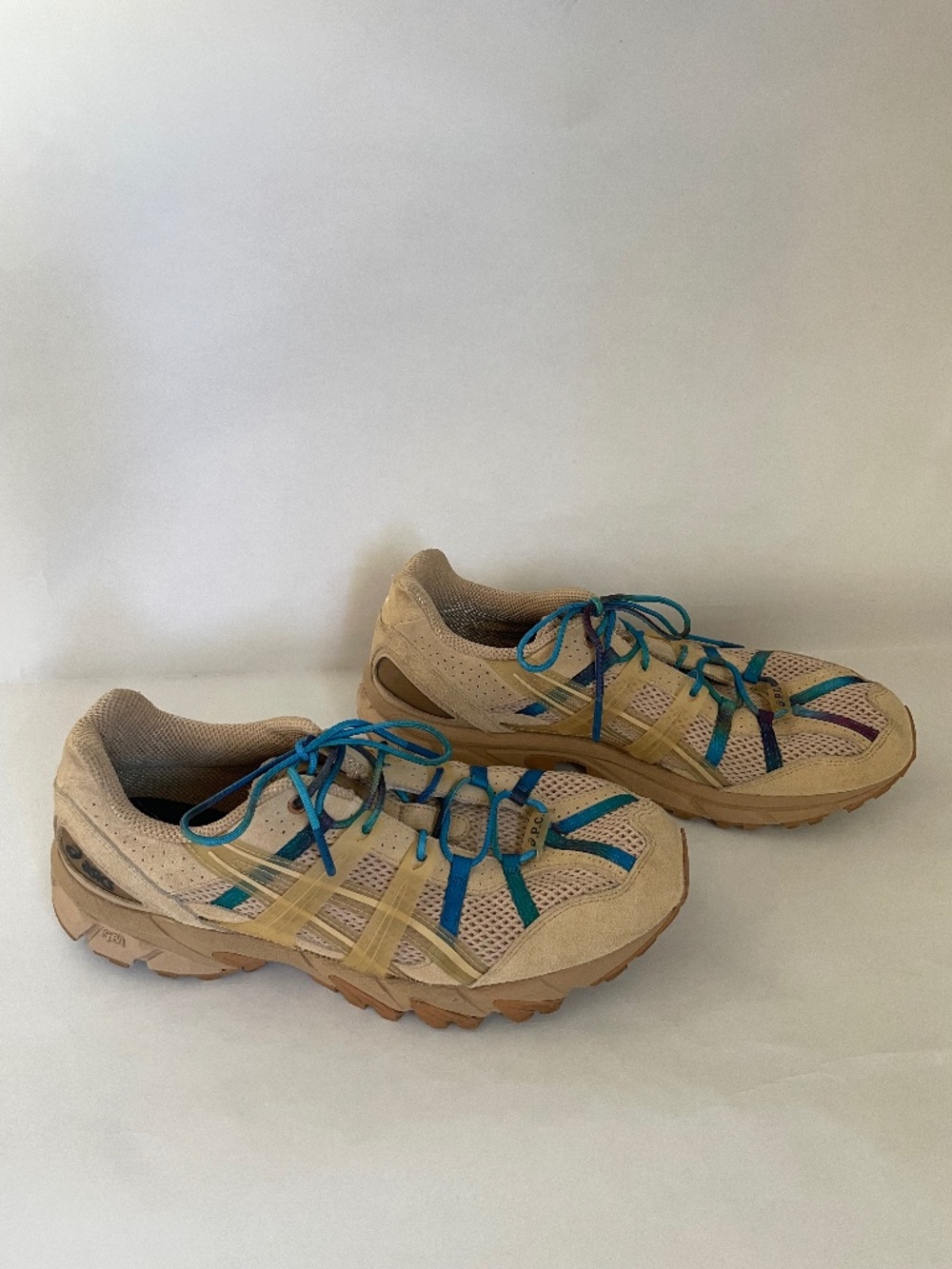 Asics X A.P.C. Gel Sonoma 15 50 Sneakers, Beige Tan Blue, Mens US 12, EU 46.5